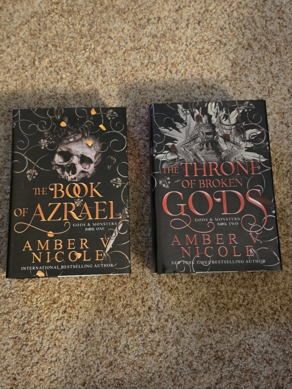 New - Gods & Monsters Series Book 1 and 2 - Deluxe Editions By Amber V. Nicole